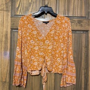 American Eagle Bell Sleeve Top